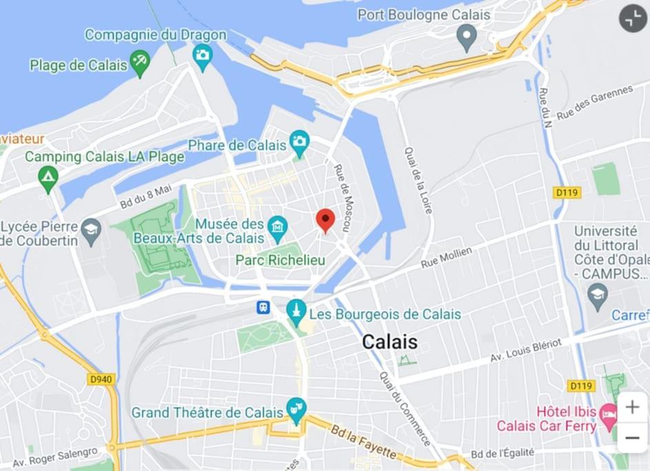 Le Grand Messin - Calais Nord -Cour - Plage - Ferry - Eurotunnel Exteriör bild